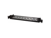 19" Hylde til rack skabe, D:150mm, Sort
