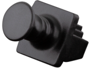 Støvdæksel til RJ45-port - Snap-in Sort (100 stk.)