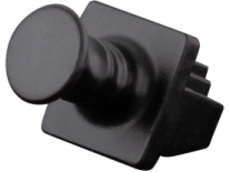 Støvdæksel til RJ45-port - Snap-in Sort (100 stk.)