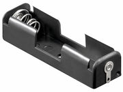 Batteriholder til 1xAA bat. (m. loddeflige)