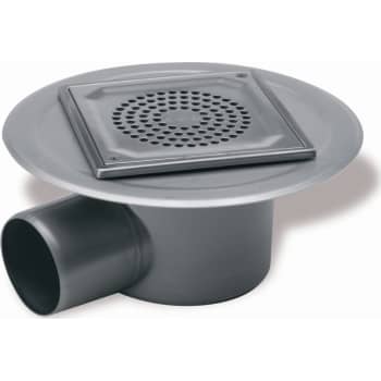 ACO 50 mm afløbsskål t/smøremembran, u/studs, vandret, lav