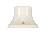 Loft/Væg fatning - E27, Termoplast, Hvid