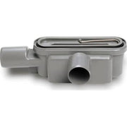 Udløbshus ø50 vandret +vandlås