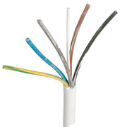 Plastkabel PKAJ Rund Hvid 5x1,5mm² - pr. meter