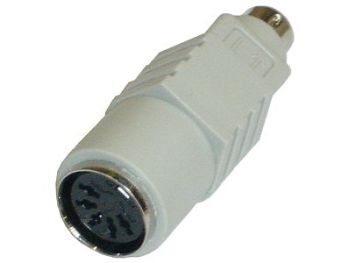 PS/2 keyboard adapter - 6P mini-DIN han til 5P DIN hun