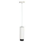 V-Tac moderne pendellampe - Hvid/sort, Ø8 cm, GU10, Max 35W, 5 års garanti