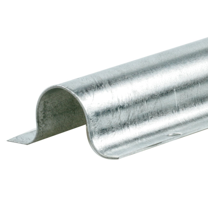 Dækskinne 80mm galvaniseret stål - 1 meter