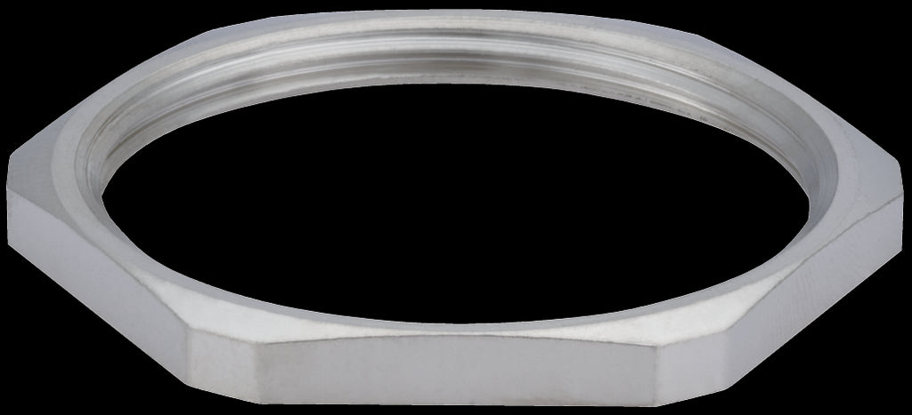 Møtrik, sekskantet - M50, Forniklet messing (1 stk.)