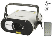 3 farve lasereffekt, 100mW, 9 DMX kanaler