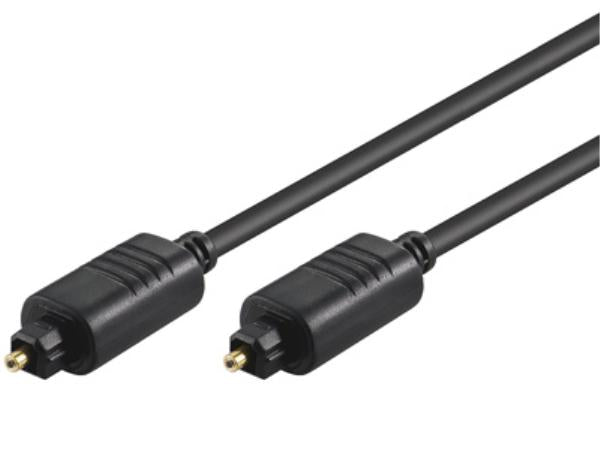 Optisk kabel - 2 x TOSLINK han, Ø5mm (5m)
