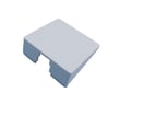 Afdækning CEKAT 1XRJ45 hvid