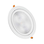 V-Tac 30W LED spotlight til indbygning med Samsung LED chip - Hul: Ø19,5 cm, Mål: Ø22,5 cm, 3,8 cm høj