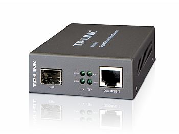 SFP mediekonverter, SFP/RJ45, single-/multimode, 1000Base