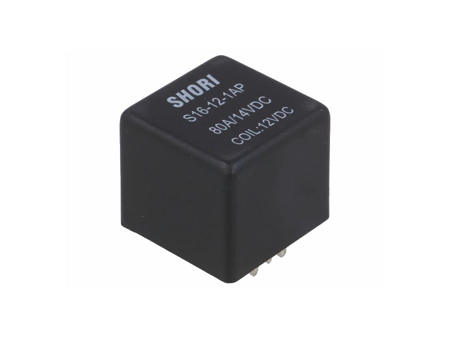 Autorelæ - 12Vdc / 80A, printben, 1 x slutte (SPST-NO)