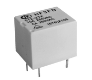 Miniature relæ - 12VDC 15A, 1 x slutte (SPST-NO), 4-ben 2mm