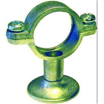 1.1/4" Zink rørbærer med vægflange