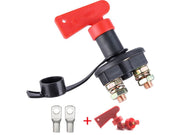 Nøglekontakt - Batteriafbryder m. 2 nøgler + M8 kabelsko