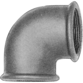 1" x 1/2" Sort vinkel 90° muffe/muffe