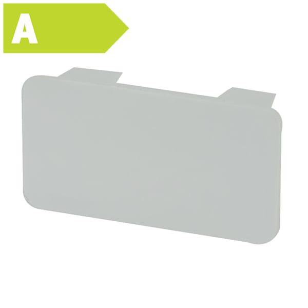 Endestykke til LE 40/60 perlegrå