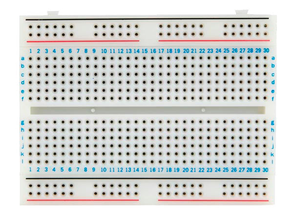 Loddefri forsøgsbord (Breadboard) - 456 huller