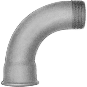 3/8" Galvaniseret bøjning 90° muffe/nippel