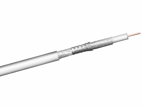 COAX antennekabel - 75ohm 3 skærm CU Ø7mm (metervare)