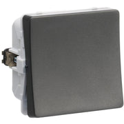 LK FUGA®afbryder 16A 1-pol sløjfeklemme, koksgrå