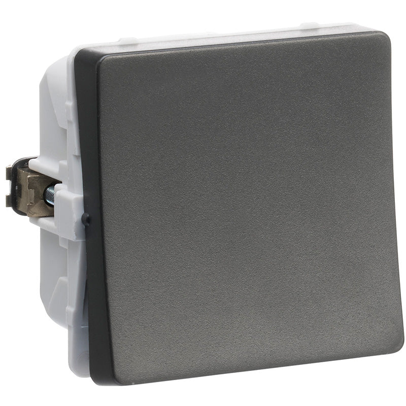 LK FUGA®afbryder 16A 1-pol sløjfeklemme, koksgrå