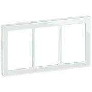 LK Fuga ramme PURE 66 glas 3x1½m - hvid