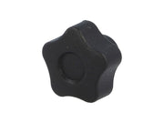 Fingerskrue - M5 x L10mm gevindhul, Ø25mm greb (Sort)