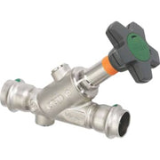 Viega easytop inox krv skråsædeventil 42 rødgods