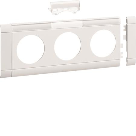 AFDÆKN.80MM FOR 3 STIKKONTAKT M.SKRIFT