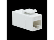 Keystone RJ45 mellemled - CAT6 uskærmet, 2 x RJ45 hun, Hvid