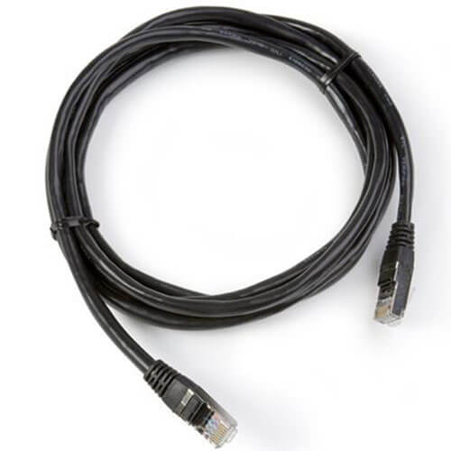 Netværkskabel STP KAT5E, sort - 2 meter