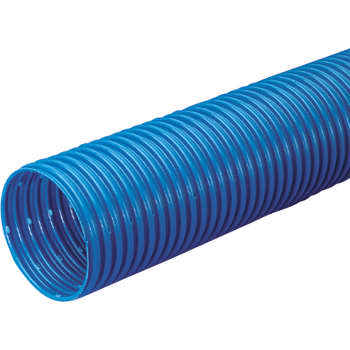 Wavin 126/113 mm PVC-drænrør med 2,5 x 5 mm slids, 50 m, blå