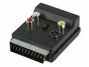 SCART adapter - SCART han/hun + 3 x RCA(phono) + S-VHS