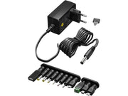 Universal netadapter - 3-12Vdc, 12W (1A) inkl. 11 stik