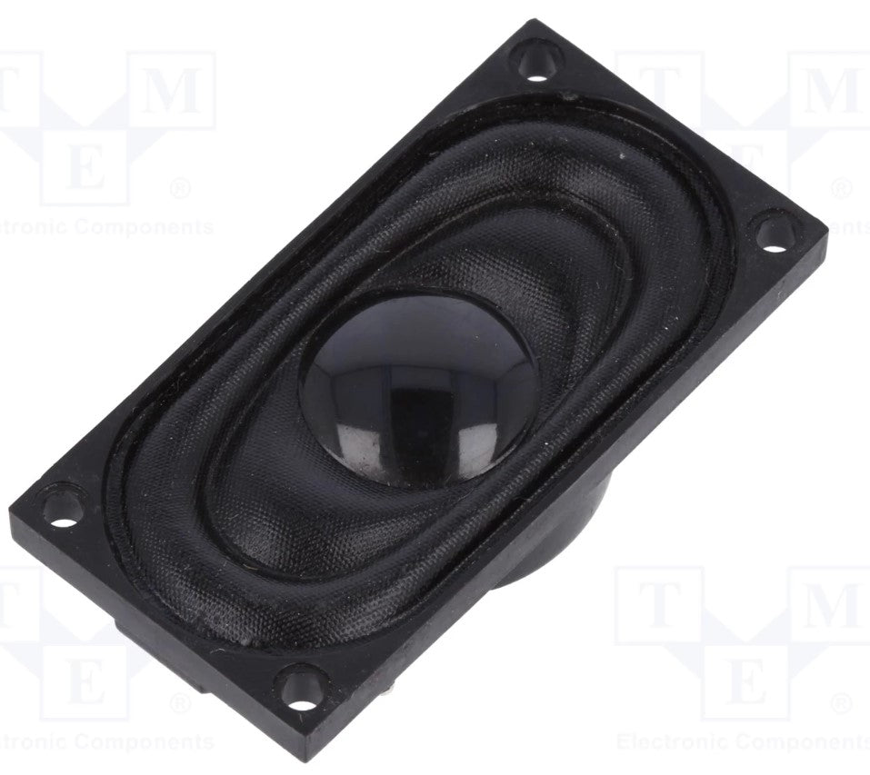 Miniature højttalerelement - 1W, 8ohm, 40x20x8mm (IP64)