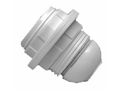 Kronefatning m. omløbere - E27, M10 gevind, Hvid