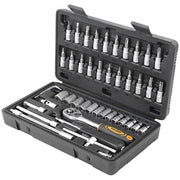 Topnøglesæt ¼”, 46 dele