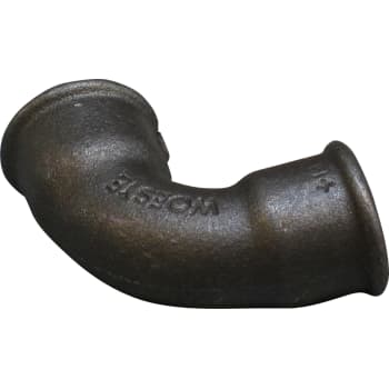 3/8" Sort bøjning 90° muffe/muffe