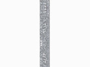 Stofledning - 2 x 0,75mm², SØLV metalic (metervare)