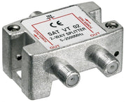 TV/FM/SAT antennesplitter - 2 vejs 5-2400MHz (til F stik)