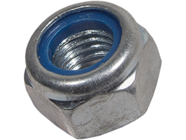 Møtrik, selvlåsende - M10 x 10mm, HEX-17mm (25 stk.)