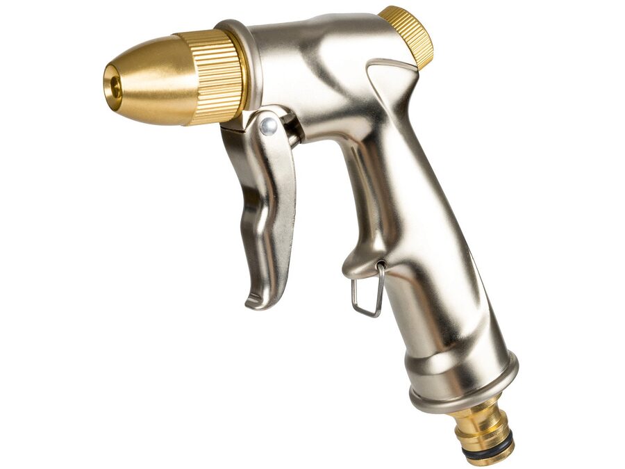 Messing håndsprinkler - Regularbar fra jet til tåge