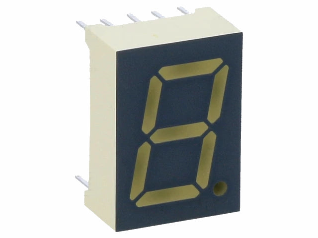 7-segment display - 13,2mm, Anode, Rød (110mcd)
