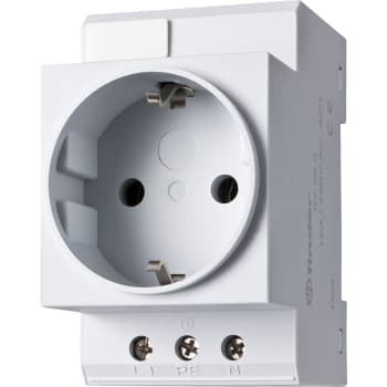 Stikdåse Schuko, til din-skinnemontering