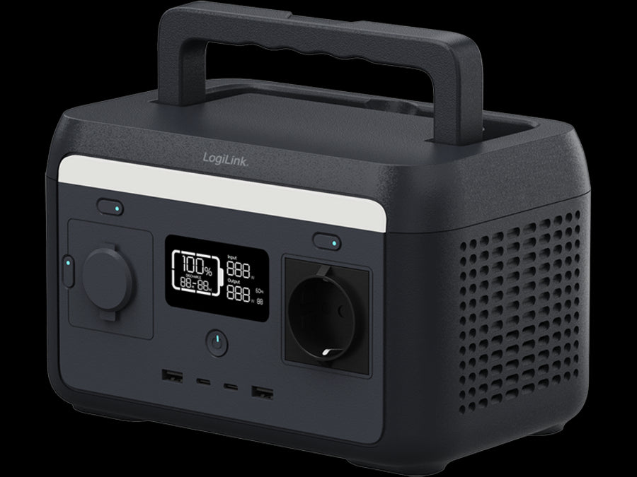 Bærbar power station - 300W, 4xUSB, 1xCEE7/4 1xCigar