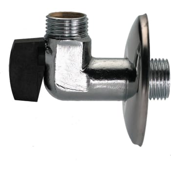 1/2" Kuglehane med kontra vinkelløbende nippel/nippel