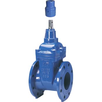 AVK DN100 flangeventil, kort byggelængde